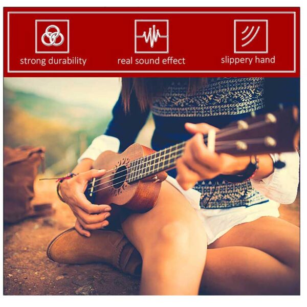 ⁦Nylon strings for Hawaiian guitars - white nylon.⁩ - الصورة ⁦2⁩