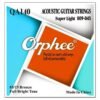 Orphie electric guitar strings, golden color -Soft