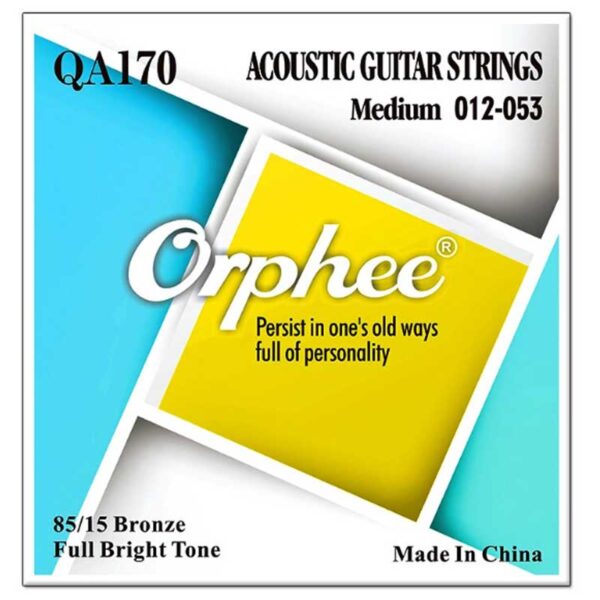 Orphie  QA170  electric guitar strings, golden color  -Harder