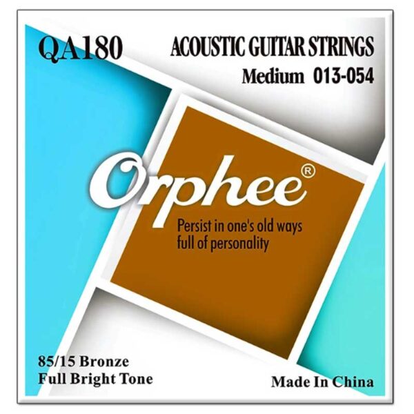 Orphie  QA180  electric guitar strings, golden color  -Hard