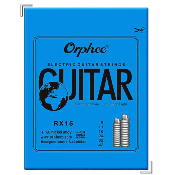 Orphee electric guitar string  Set of nickel plated steel guitar strings for electric guitar -RX15
