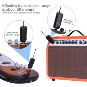audio transmitter for musical instruments to avoid congestion of wires