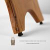 HAT-HOR Wooden Guitar Stand - Elegant Egyptian Craftsmanship