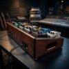 HATHOR Handcrafted Wooden Guitar Pedalboard with Hinged Lift-Top HATHOR Handcrafted Wooden Guitar Pedalboard with Hinged Lift-Top